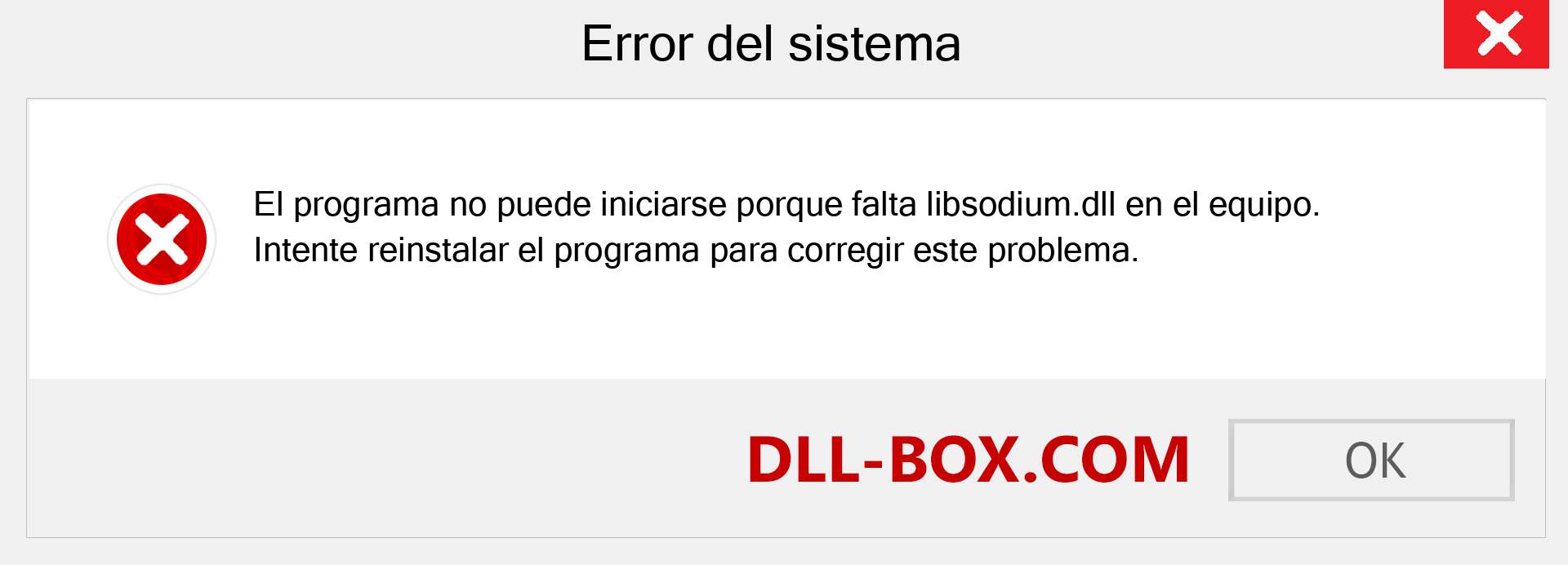 ¿Falta el archivo libsodium.dll ?. Descargar para Windows 7, 8, 10 - Corregir libsodium dll Missing Error en Windows, fotos, imágenes